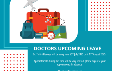 Dr. Thilini Hewage will be on leave
